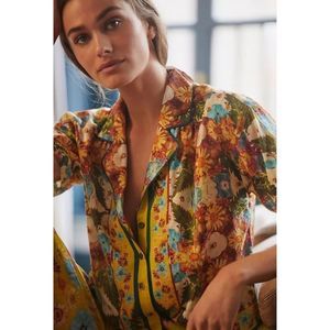 Anthropologie MOXY Collection Pajama Style Top Size XS